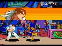 une photo d'Ã©cran de X-Men VS Street Fighter sur Sony Playstation